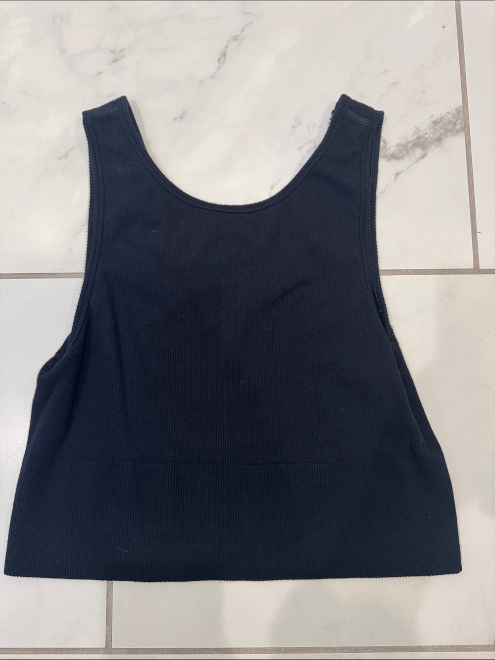Banana Republic Classic Ribbed Tank Top - Black